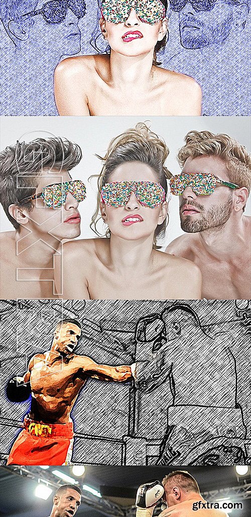 GraphicRiver - Mix Art Photoshop Action 12053820