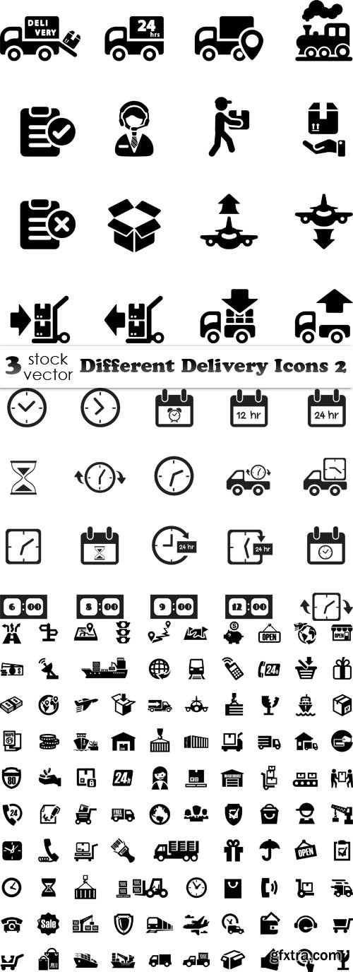 Vectors - Different Delivery Icons 2