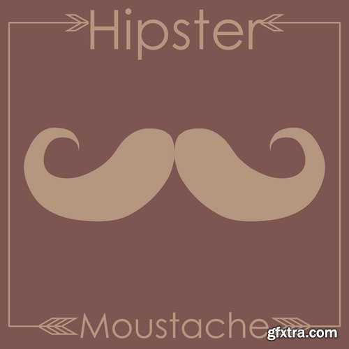 Collection vector image hipster style poster flyer label icon 25 Eps