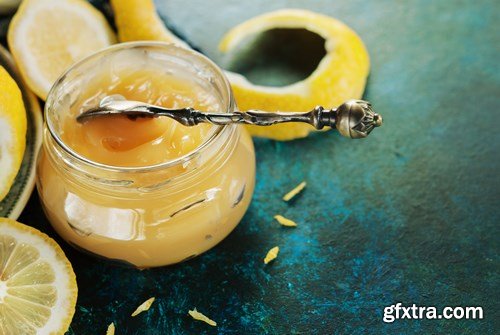 Home made limon curd in glass - 6 UHQ JPEG