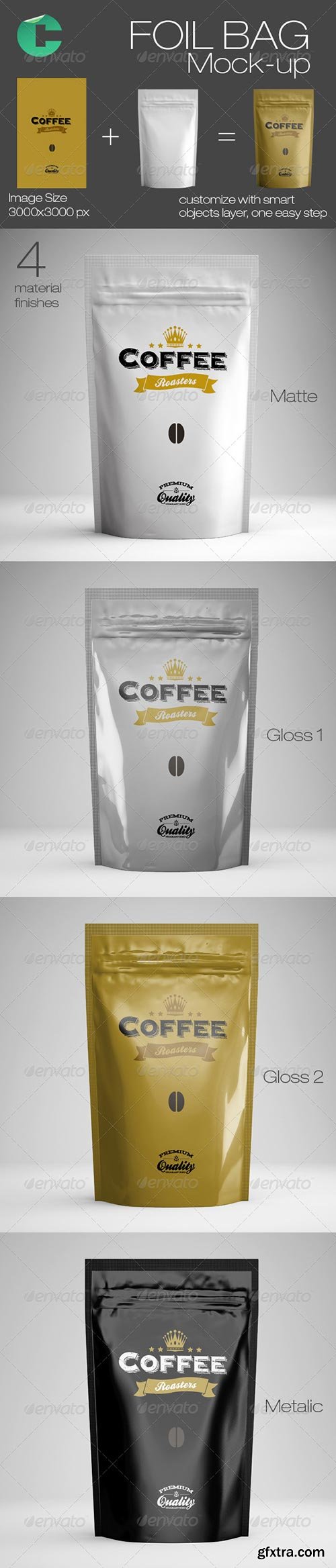 GraphicRiver - Foil Bag Mock-up