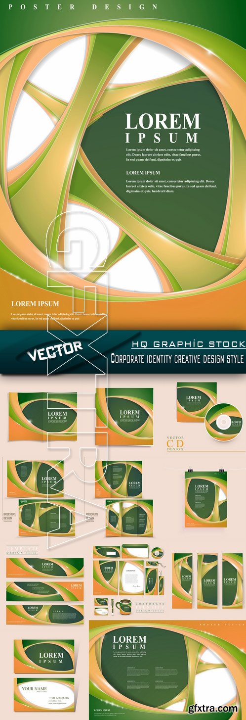 Stock Vector - Corporate identity creative design style
