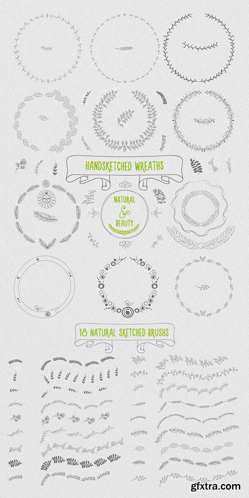 CM BIG BUNDLE 260 Handsketched Vectors 310929