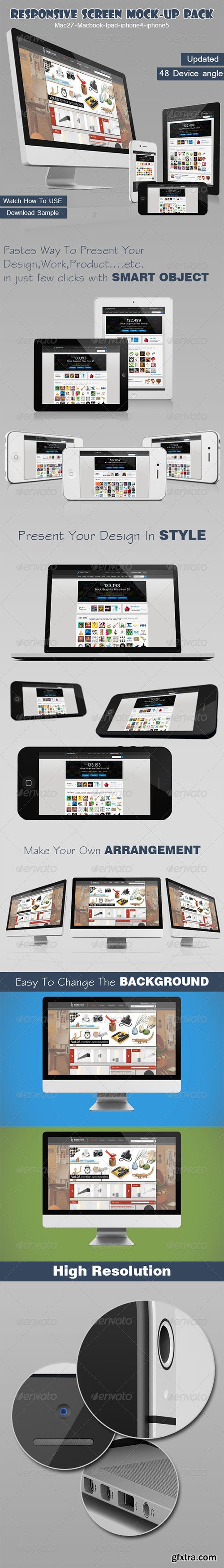 GraphicRiver - Responsive Screen Mock-up Pack 5068557