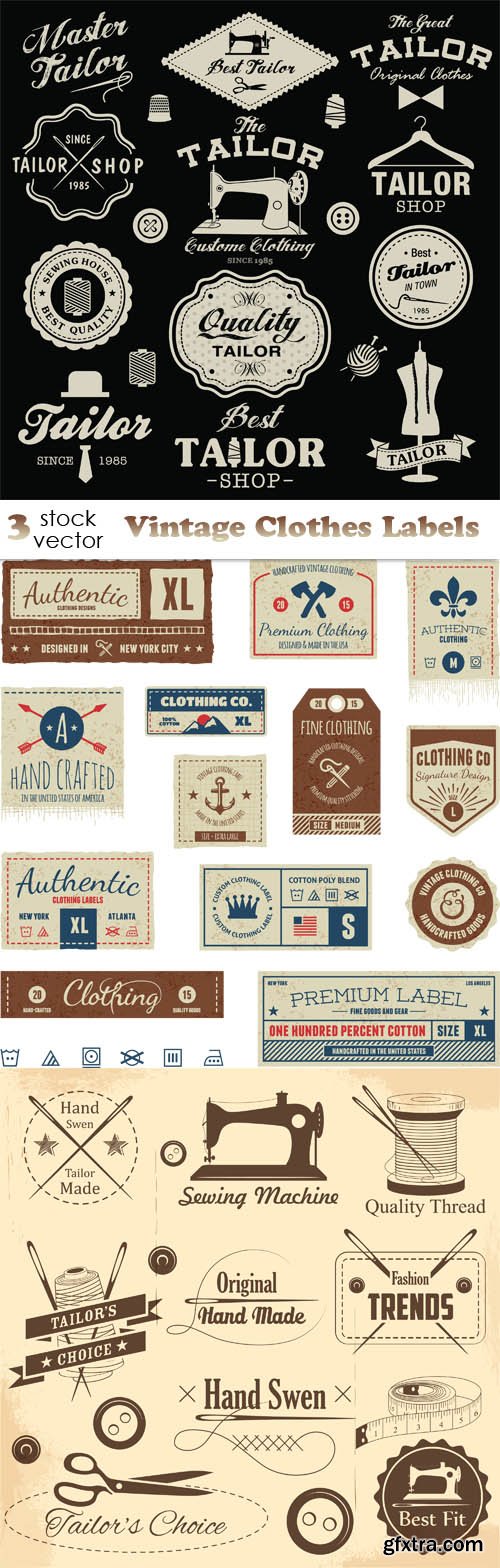 Vectors - Vintage Clothes Labels