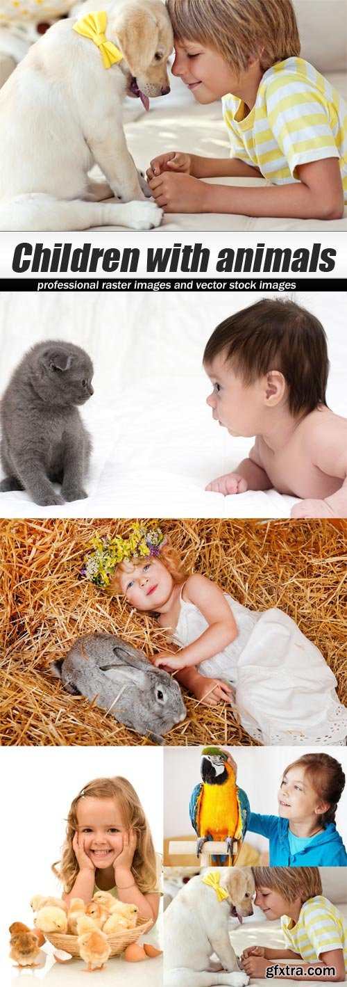 Children with animals