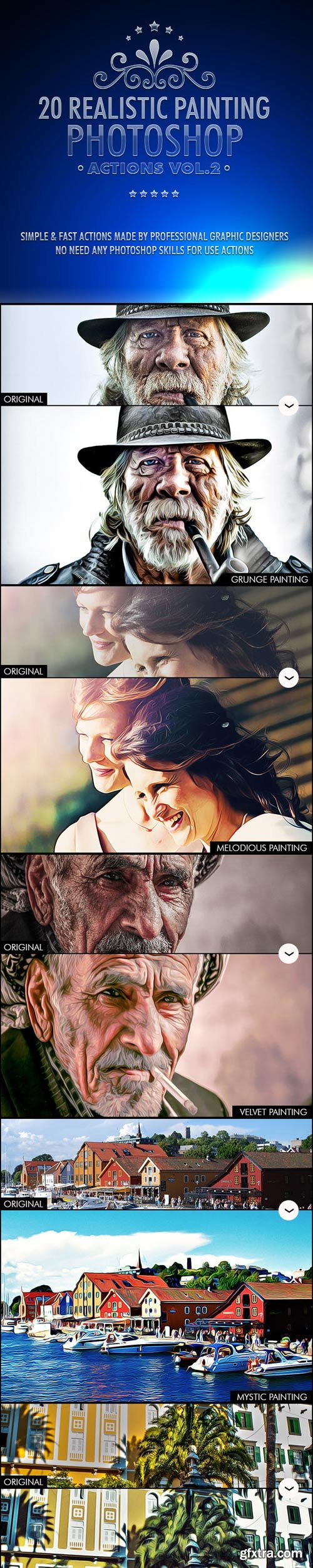 GraphicRiver - 20 Realistic Painting Photoshop Actions Vol.2 12060206