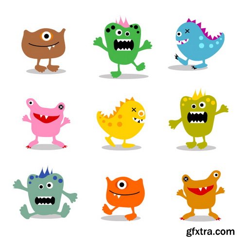 Cute Monsters Collection 50xEPS