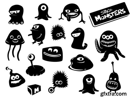 Cute Monsters Collection 50xEPS