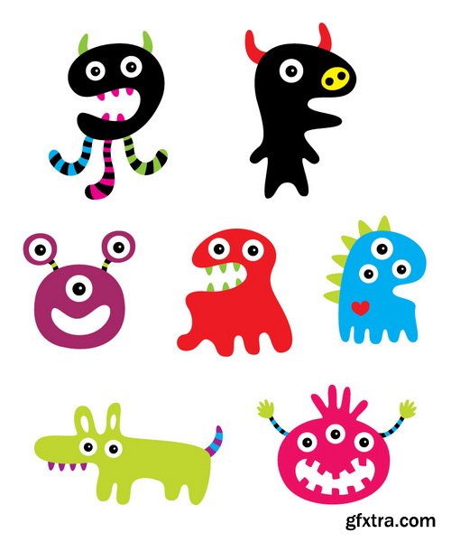 Cute Monsters Collection 50xEPS