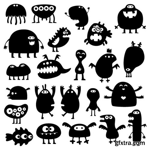 Cute Monsters Collection 50xEPS