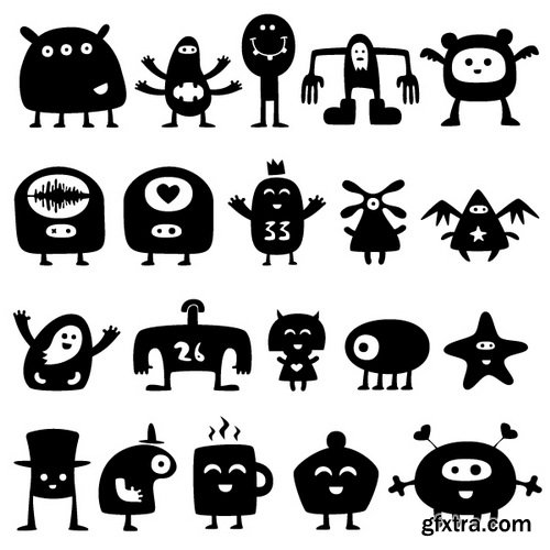 Cute Monsters Collection 50xEPS