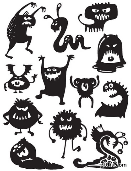 Cute Monsters Collection 50xEPS