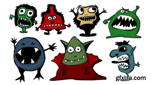 Cute Monsters Collection 50xEPS