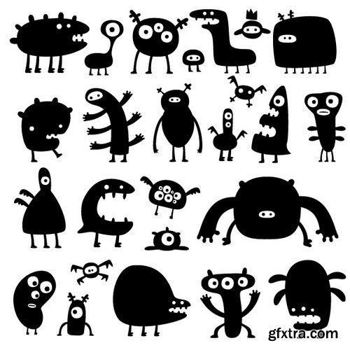 Cute Monsters Collection 50xEPS