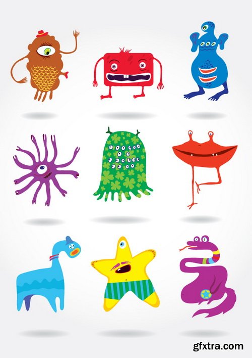 Cute Monsters Collection 50xEPS