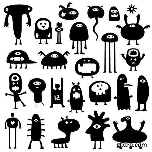 Cute Monsters Collection 50xEPS