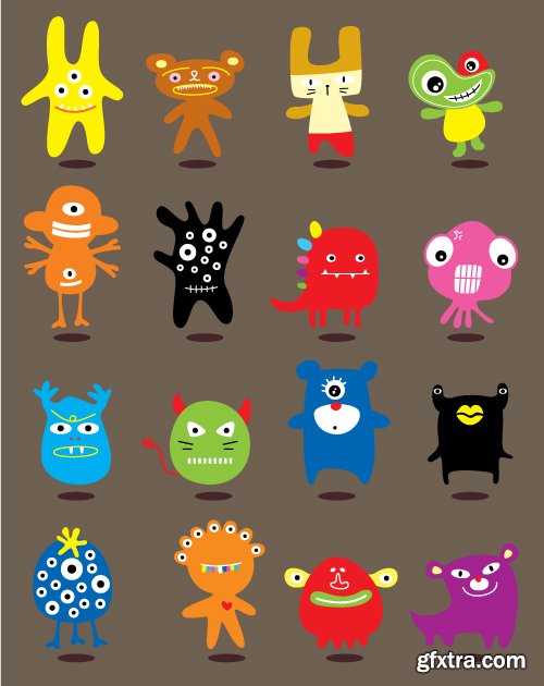 Cute Monsters Collection 50xEPS