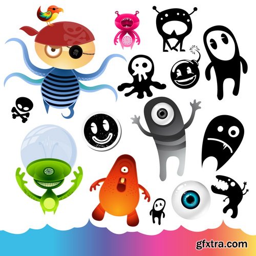 Cute Monsters Collection 50xEPS