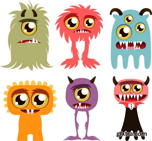 Cute Monsters Collection 50xEPS