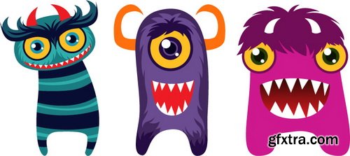 Cute Monsters Collection 50xEPS