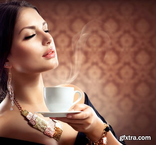 Woman with Coffee 25xJPG