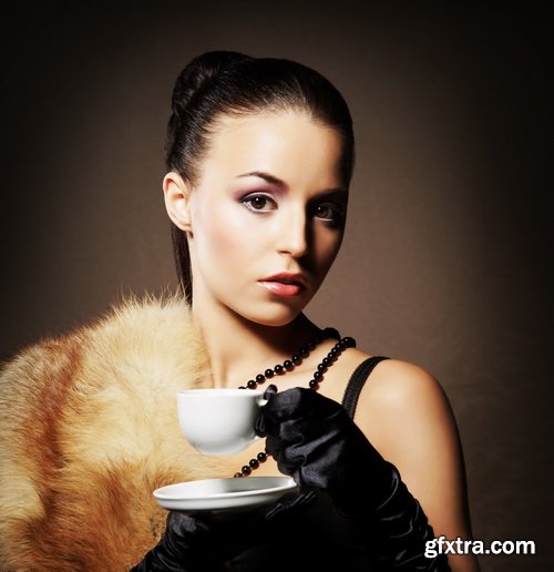 Woman with Coffee 25xJPG