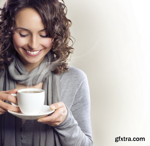 Woman with Coffee 25xJPG