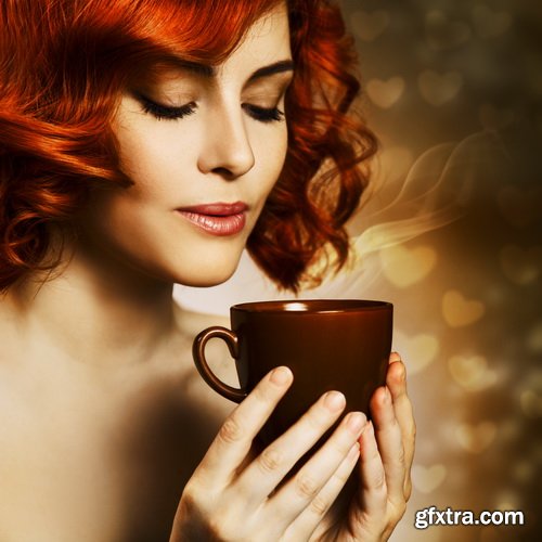 Woman with Coffee 25xJPG