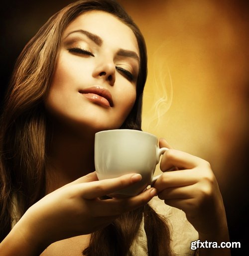 Woman with Coffee 25xJPG