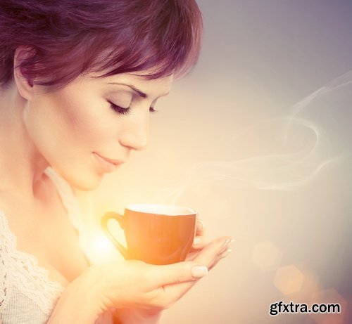 Woman with Coffee 25xJPG