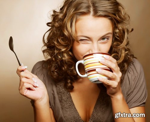 Woman with Coffee 25xJPG