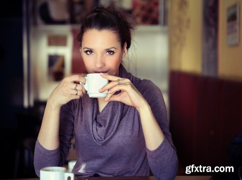 Woman with Coffee 25xJPG