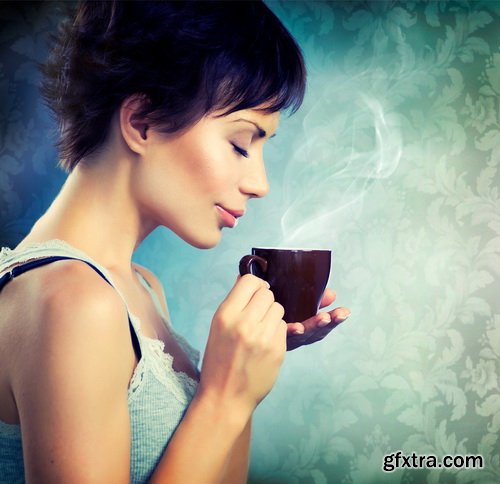 Woman with Coffee 25xJPG