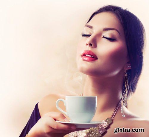 Woman with Coffee 25xJPG