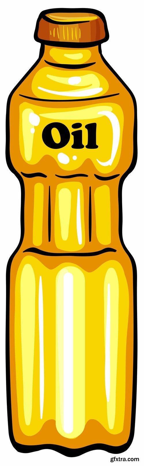 Collection of vector image sunflower oil sunflower bottles 25 Eps