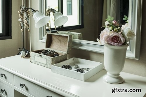 Collection of interior dresser dressing table mirror girl doing makeup 25 HQ Jpeg