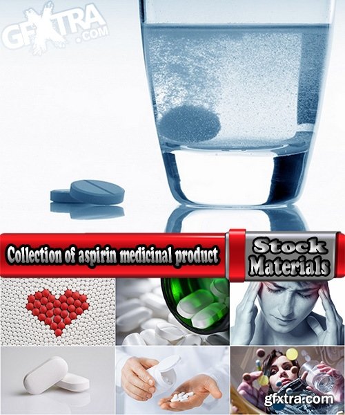 Collection of aspirin medicinal product medicine pill headache 25 HQ Jpeg