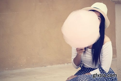 Collection of people eating cotton candy holiday children girl park 25 HQ Jpeg