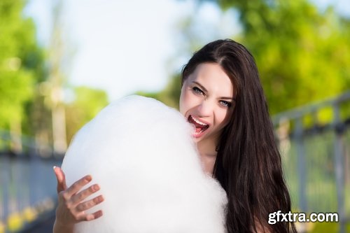 Collection of people eating cotton candy holiday children girl park 25 HQ Jpeg