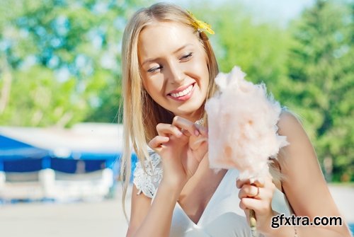 Collection of people eating cotton candy holiday children girl park 25 HQ Jpeg