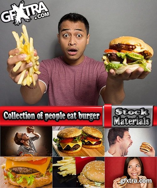 Collection of people eat burger sandwich lunch 25 HQ Jpeg