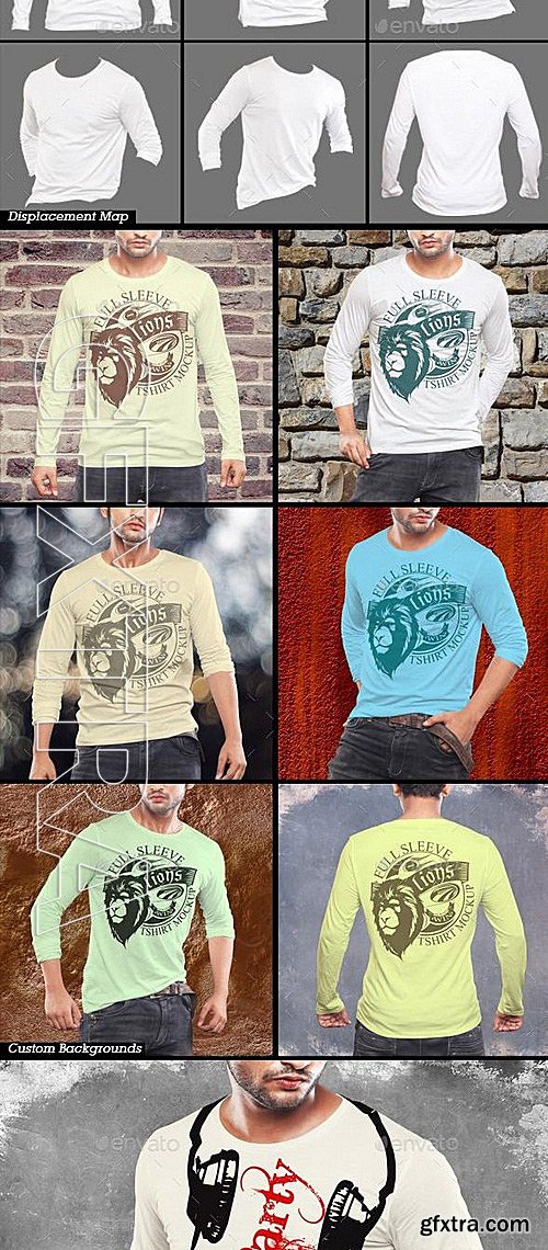 GraphicRiver - Full Sleeve Tshirt Mockup 12071201