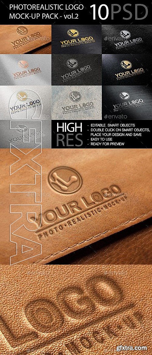 GraphicRiver - Photo realistic Logo Mockup Pack Vol.2 11889745