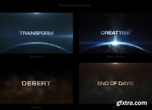 Videohive Cinematic Transform 8005536