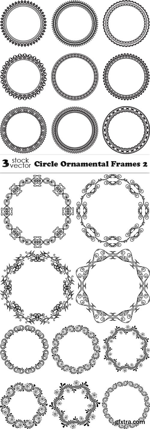 Vectors - Circle Ornamental Frames 2