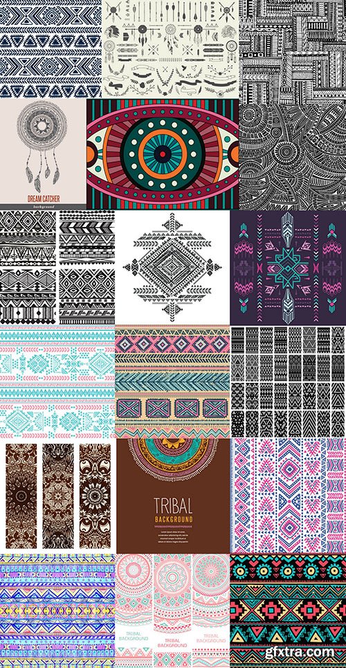 Tribal & Ethnic Ornaments, 25xEPS