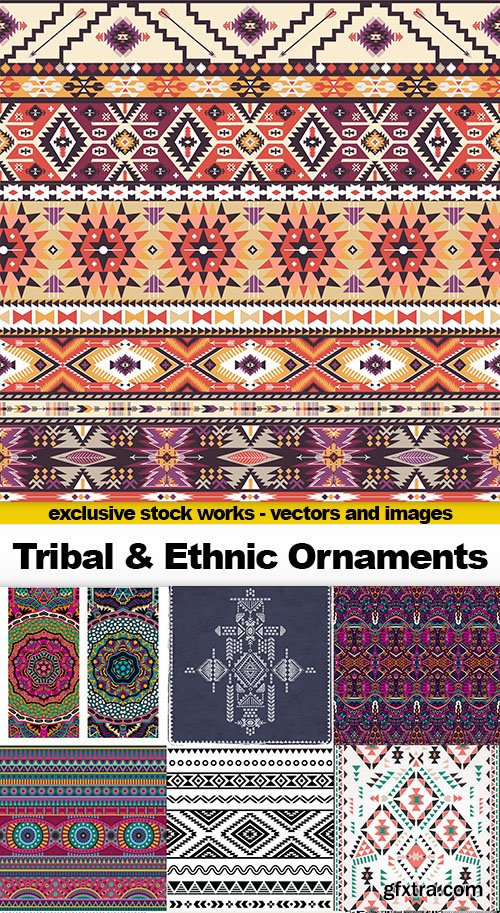 Tribal & Ethnic Ornaments, 25xEPS