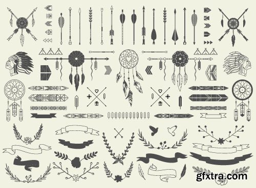 Tribal & Ethnic Ornaments, 25xEPS