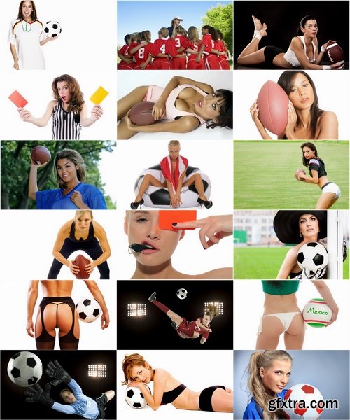 Collection Beautiful Girl football referee ball 25 HQ Jpeg